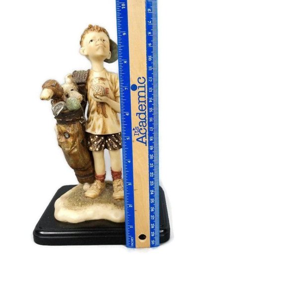 1999 Beachcombers Intl Boy Golf Figure Statue 0246 - Picture 10 of 12